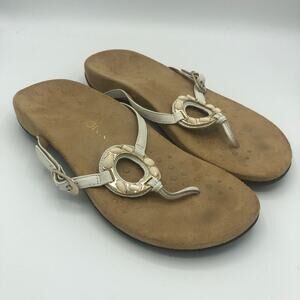 Vionic 340 Ricci Beaded Slip On Flip Flop Thong Sandals | Women's Size 8